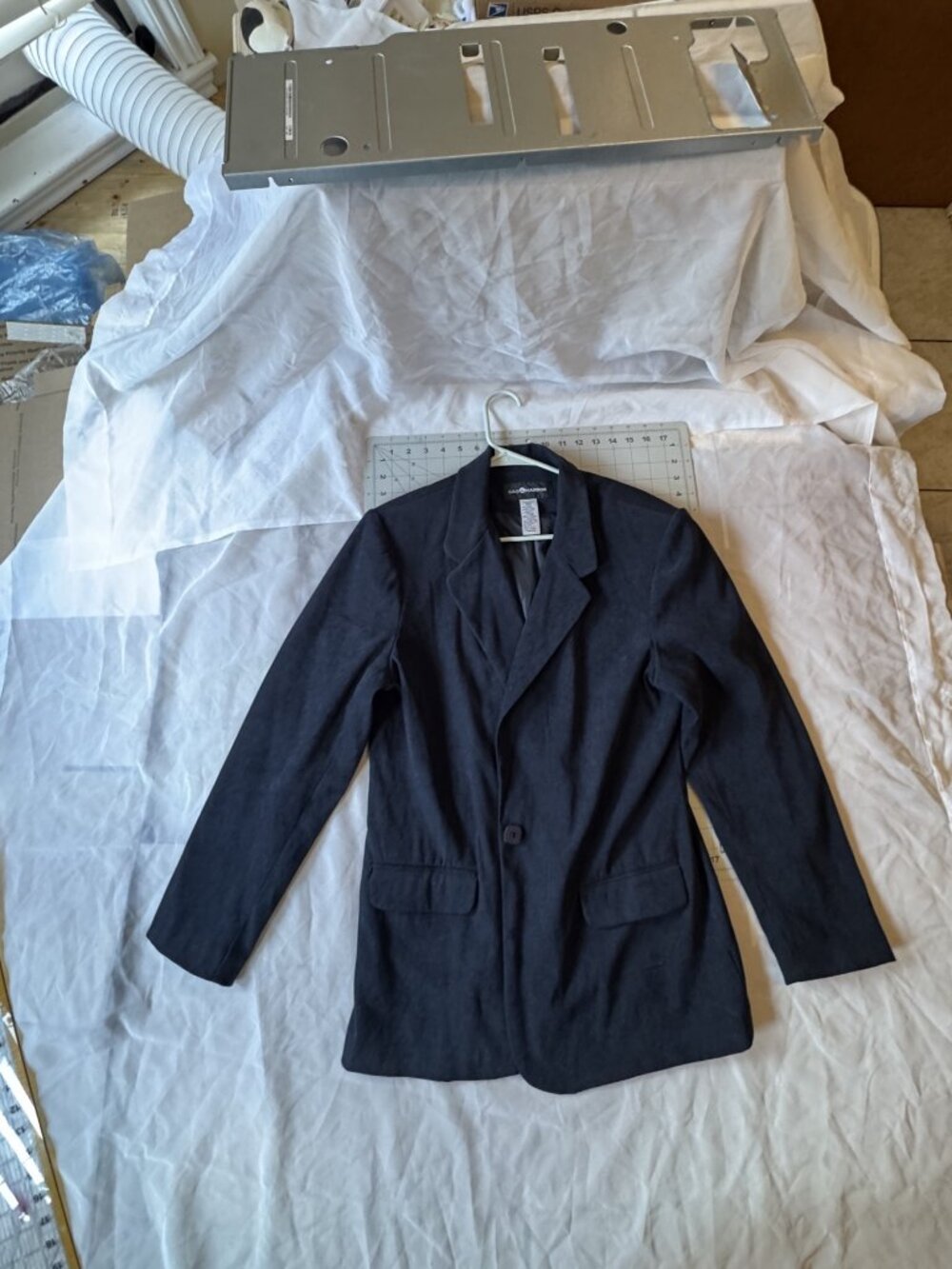 Sag Harbor Black Single Breasted Blazer Jacket Size 12